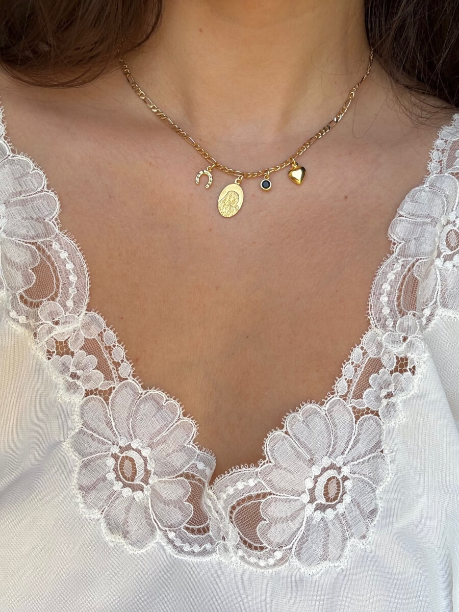 'Holy Mary & Lucky Charms' Necklace
