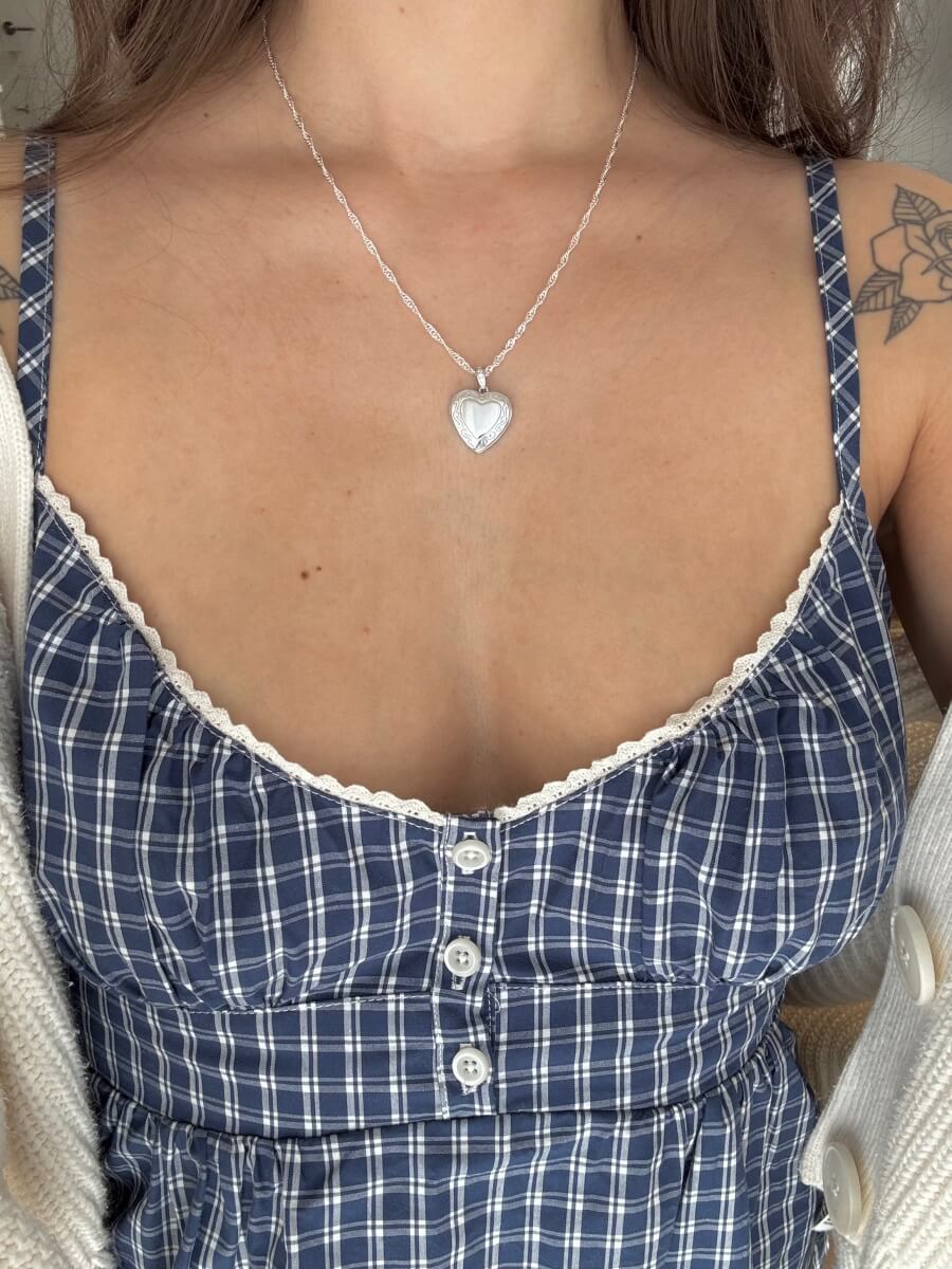 'Lock My Heart' Necklace - Silver 925