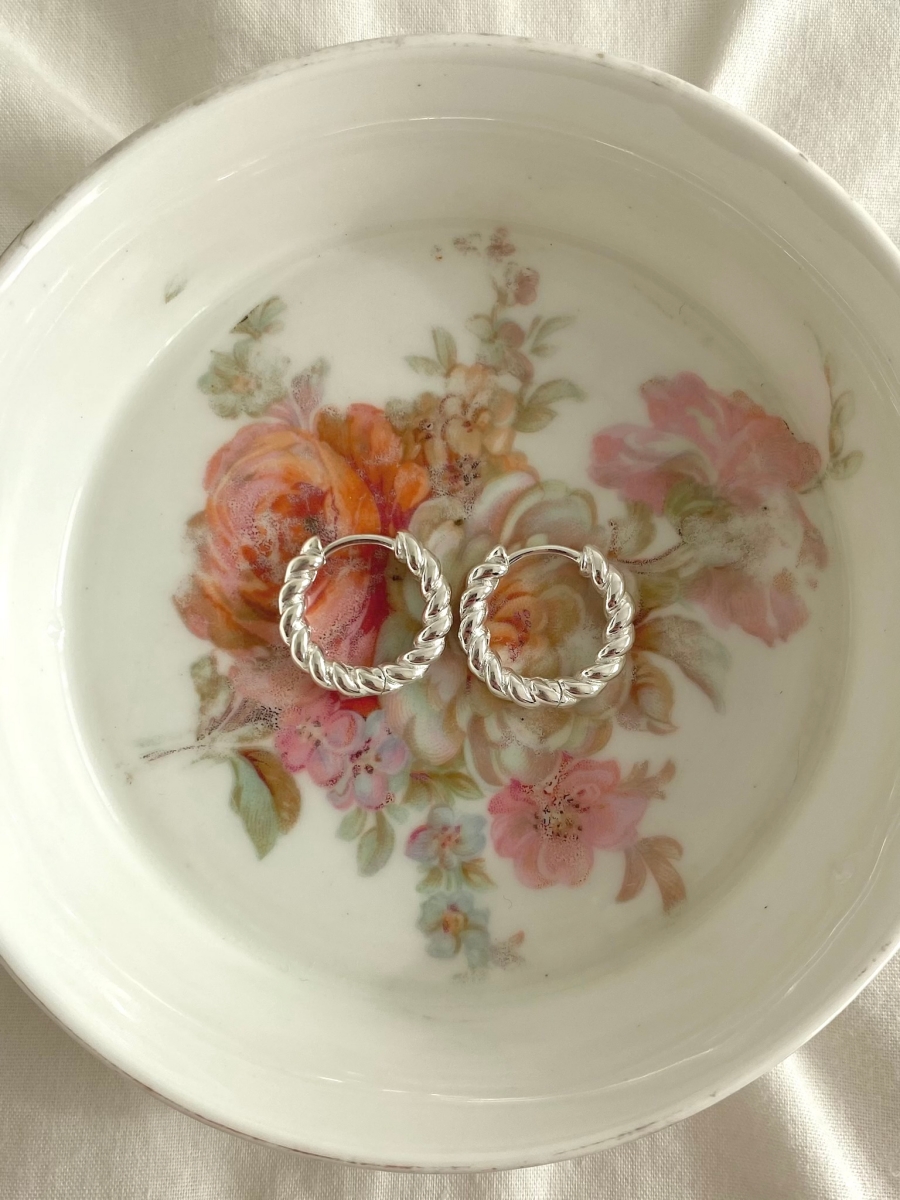 'Bonnie' Mini Hoops - Silver 925