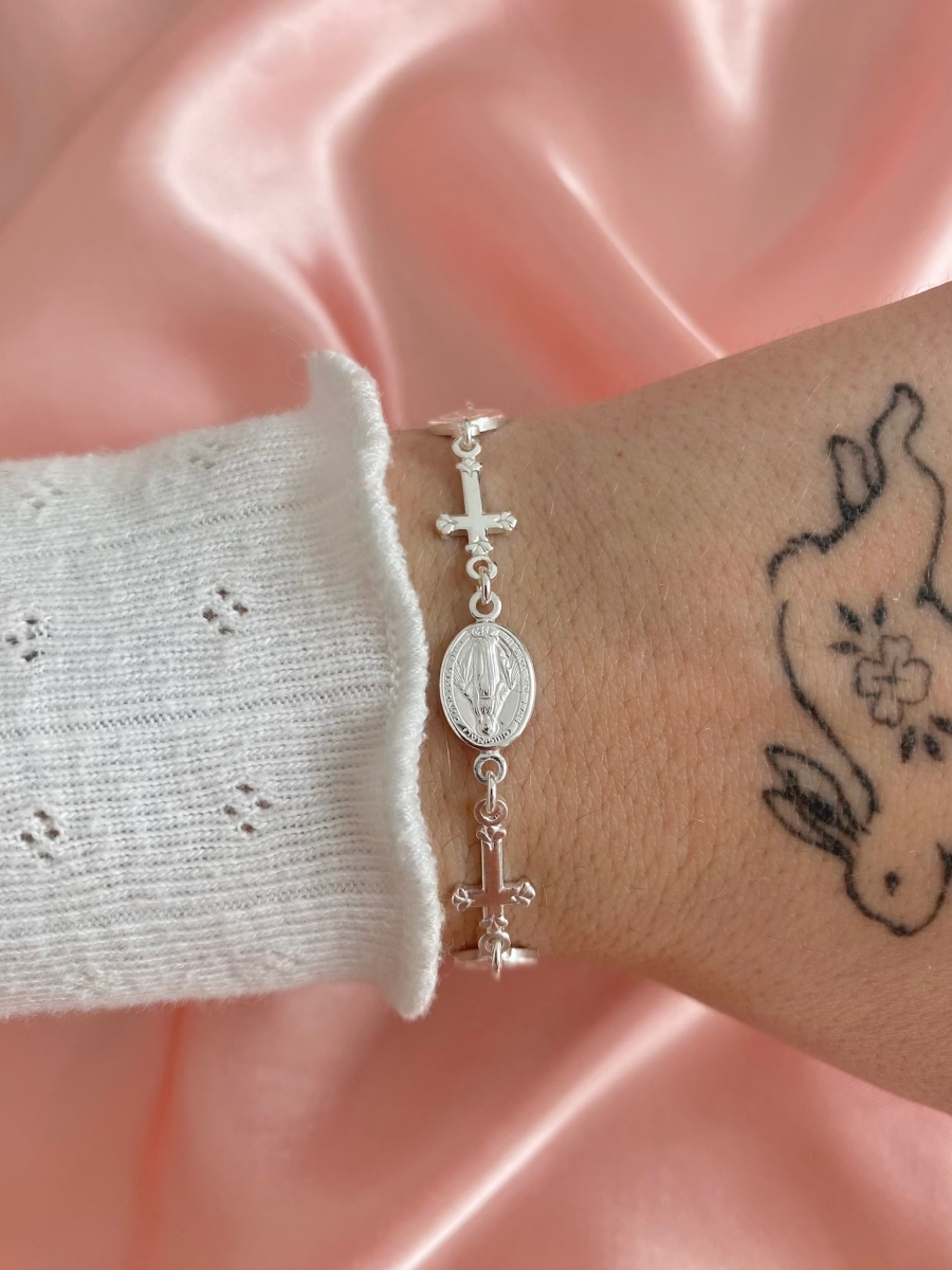 'Holy Rosary' III Bracelet - Silver 925