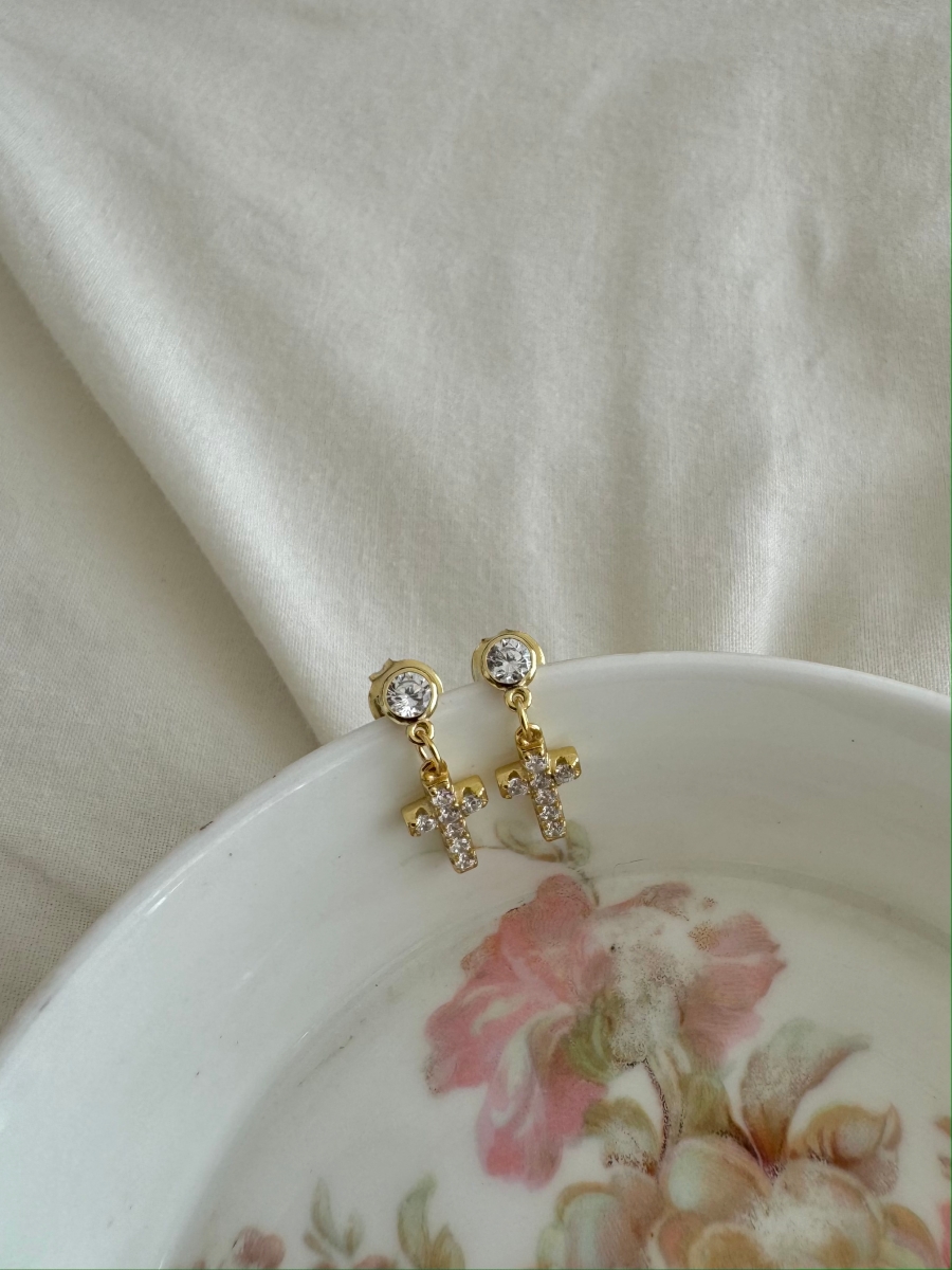 'Little Cross' Earrings