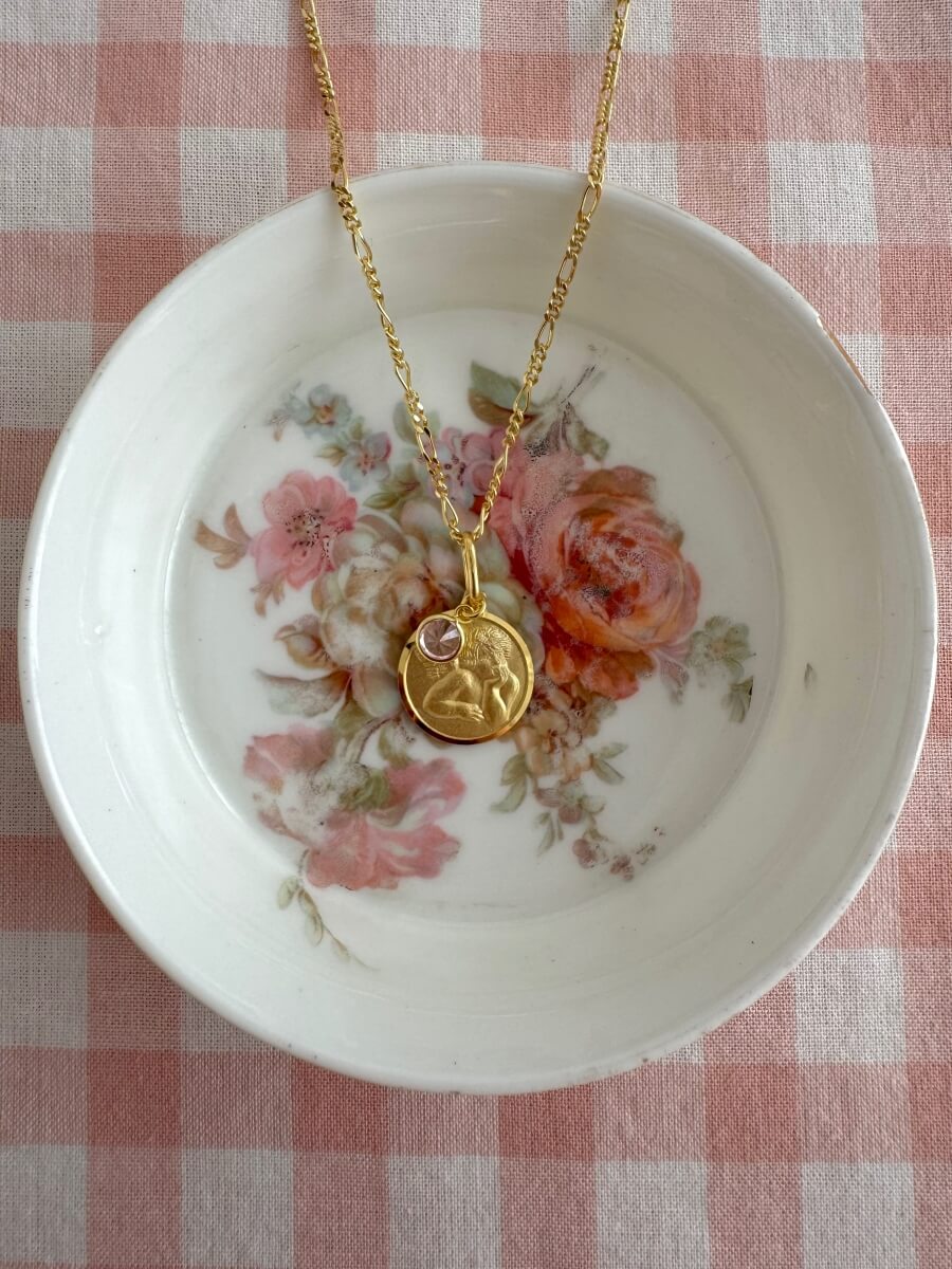 ‘Angel Dreams & Pink Charm' Necklace