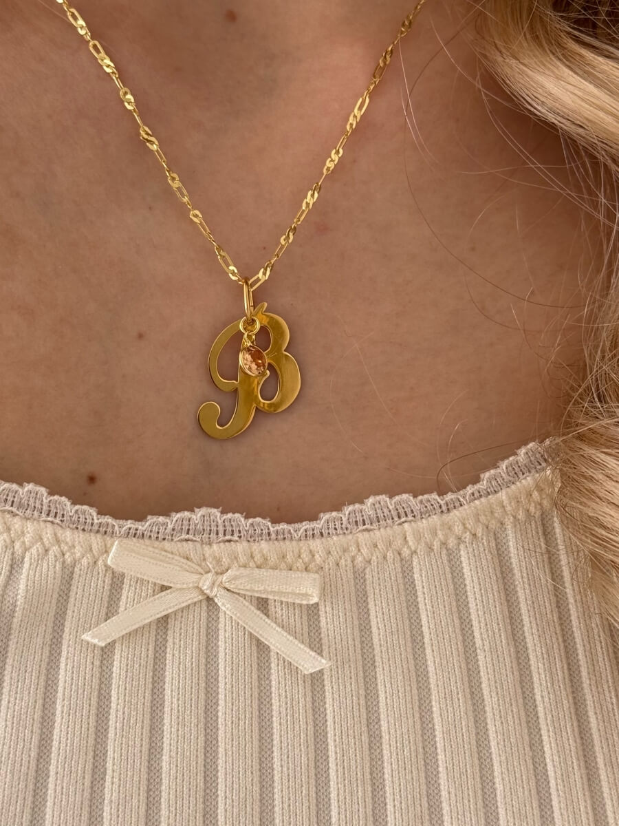 'Initial' Vintage Necklace - New