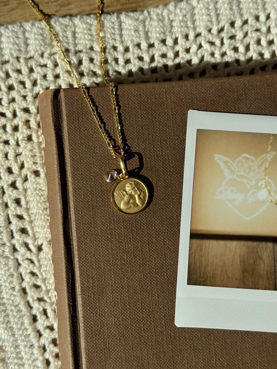 'Angel Dreams & Pink Charm' Necklace